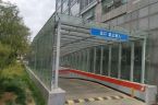 北京地下車庫出入口鋼化玻璃雨棚廠家